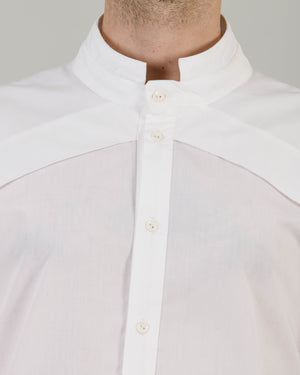 Diagonal Pleated Shoulder Shirt - S15M - MAE MAZE
